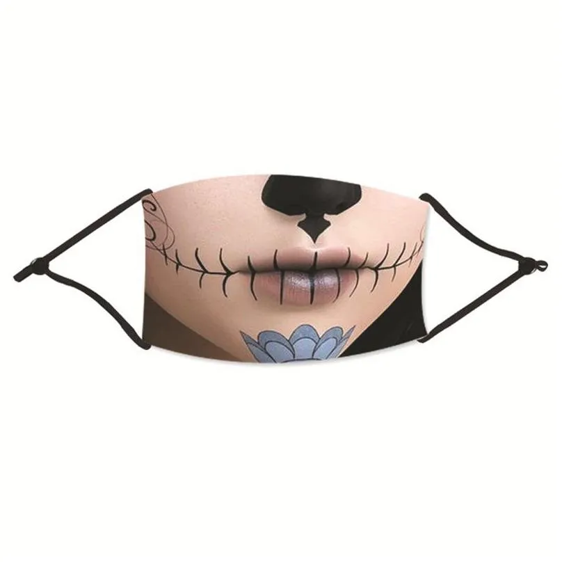 halloween reusable mascarillas ventilation dustproof face masks protect foldable respirator adult good cycling breathing 4 2zyb