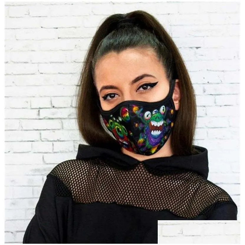 mascherine planet printing breathable dust face masks black cloth washable respirator foldable anti smoke reusable children man 4 82km