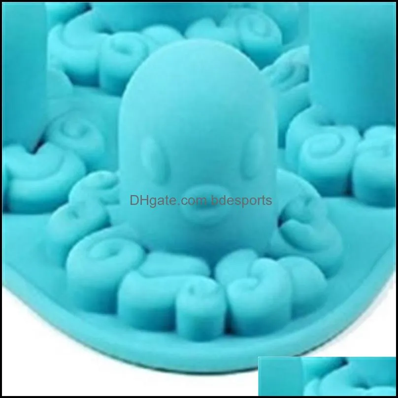 creative adorable octopus ice mold new silicone ice tray mould kitchen bar cooling fruit juice drinking cute ice cream maker hhd 33 k2