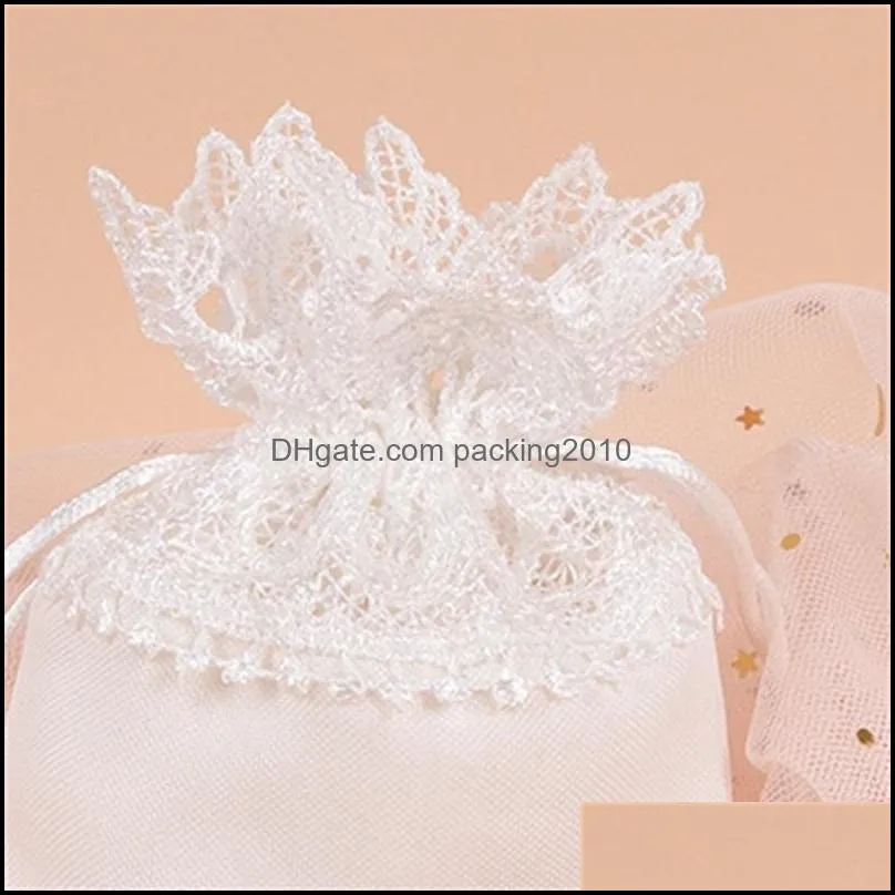 wedding lace candy drawstring packing bag jewelry gift wrap bags souvenir embroidery white 1 46xz q2