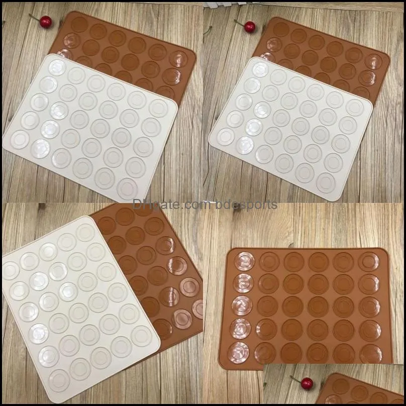 30 hole silicone baking pad oven macaron silicone nonstick mat baking pan pastry cake pad baking tools vt0227 127 j2