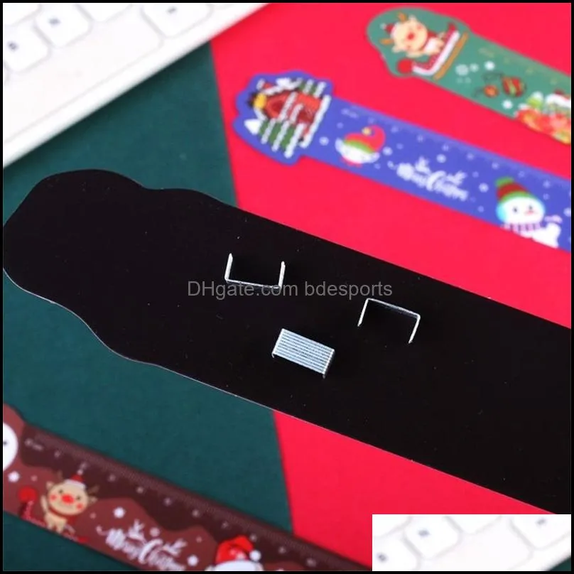 christmas party gifts soft ruler with magnetic for children cute snowman elk design rulers christmas novelty gift 0 49zr d3