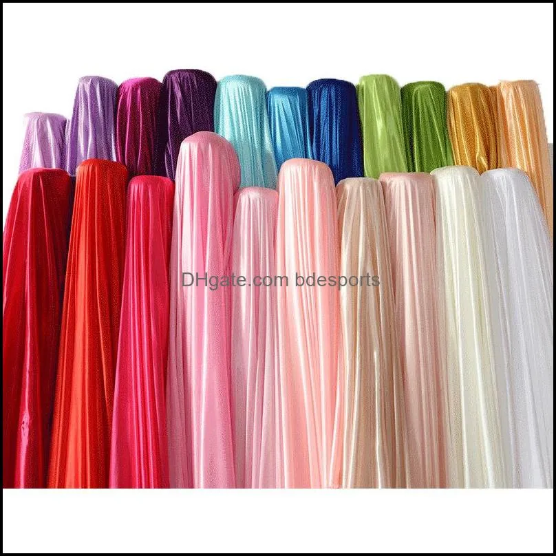 1.5m wedding background wall stage decoration silk width satin fabric solid colors cloth performance clothing 217 v2