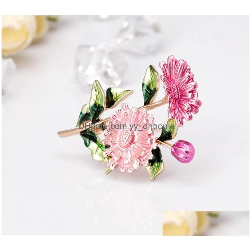 fashion women brooch flower daisy brooch pins daisy boutonniere wedding lapel pin fashion jewelry for men women gift