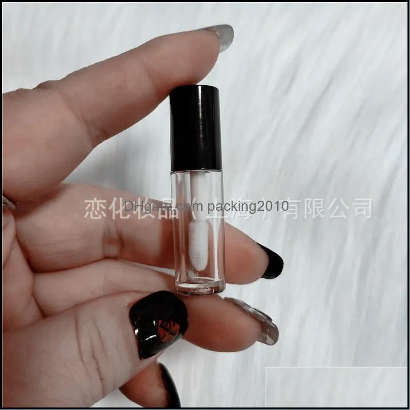 mini empty bottles clear lip gloss tube aas plastic stamping vacuum flask container lipstick lipglosses tubes 0 6zx l2