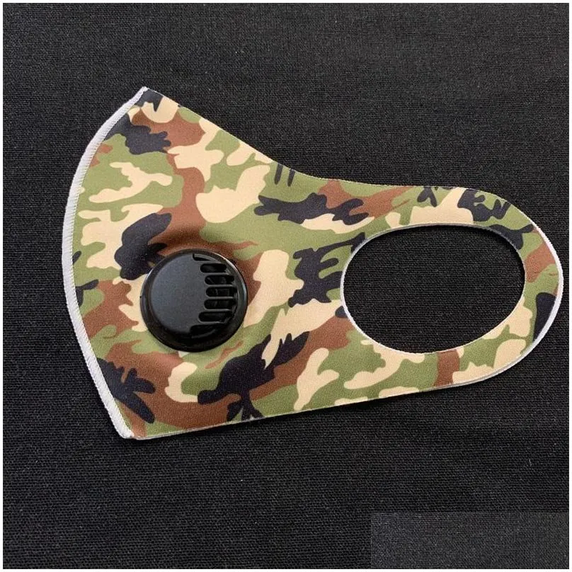 plangi camouflage mascherine breathing dust face masks washable with valves smoke protective summer respirator reusable custom 2 5zk