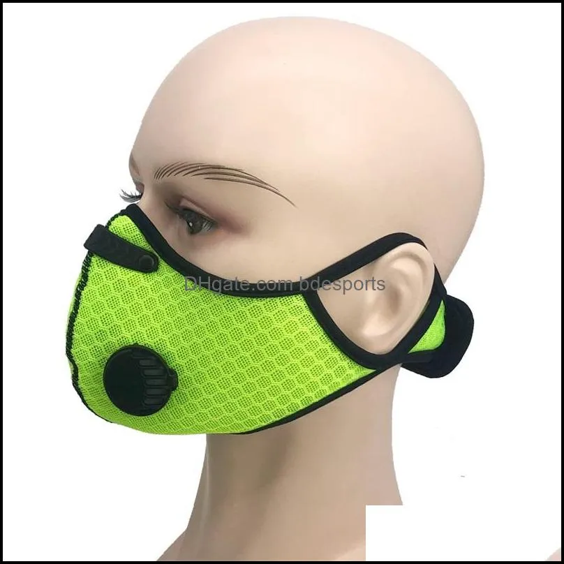 anti haze pm2.5 riding mask ear hanging dust sports mask riding mask active carbon 23 styles with breathing valve 83 j2