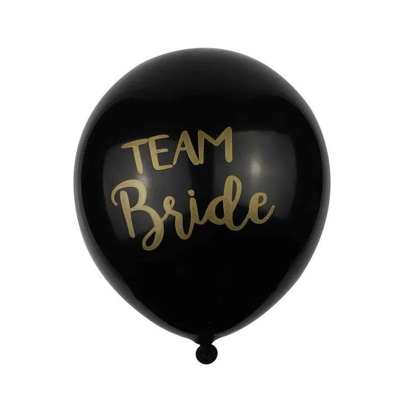 12inch team bride balloon romantic lovely anniversaire round latex ball diy hen night bachelorette wedding party decor toy 20 9ws yy