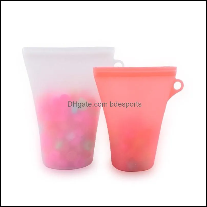 silicone bag food zer sealed cover zer food and fruit silicone storage solid color household practical and delicate case 75 j2