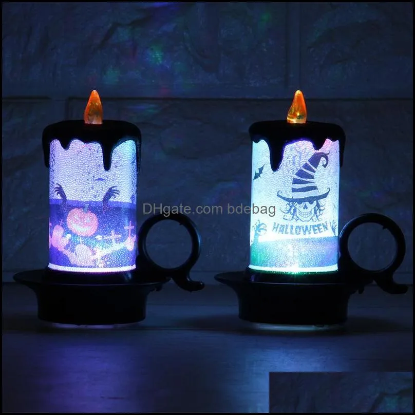 candle light desktop decoration creative led electronics cup give out lights lamp halloween decorate prop factory direct selling 3 2nh