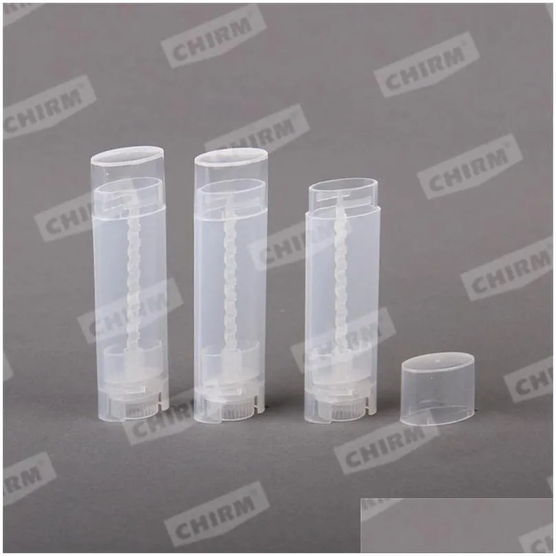 storage bottles flat empty lip gloss containers clear lipstick tube plastic tubes liquid chapstick glossy surface easy to carry mini 0 45qm