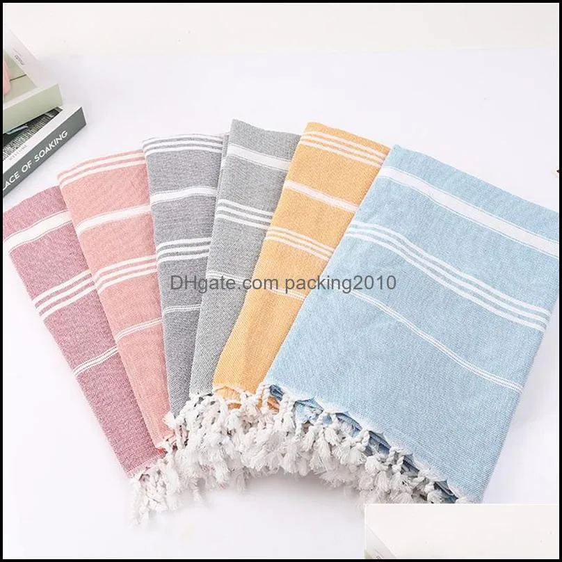 polyester cotton turkish tassels towel multi colours multipurpose shawl scarf yoga mat beach towels tapestry arrival 28 12sp l2