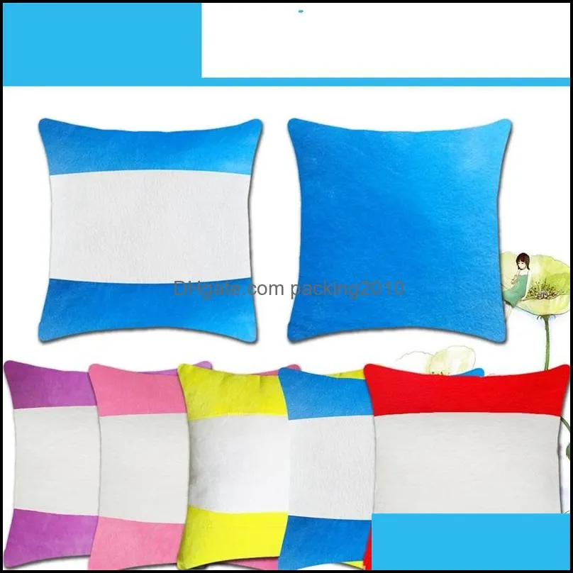 sublimation blank cushion with core domestic thermal transfer printing plush horizontal spelling colour throw pillows 7 8mj j2