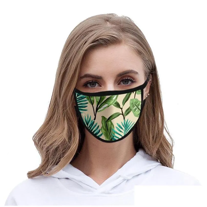 leaves ice silk anti dust face masks fashion mascarilla reusable custom breathable respirable mascherine washable breathing 2 2bg c2