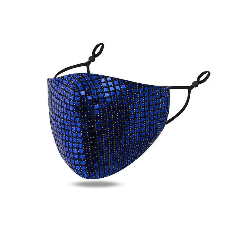 recycling anti dust mouth respirator foldable cotton cloth fashion face mask sequins protection reusable mascarilla adult outdoor 3 9qy