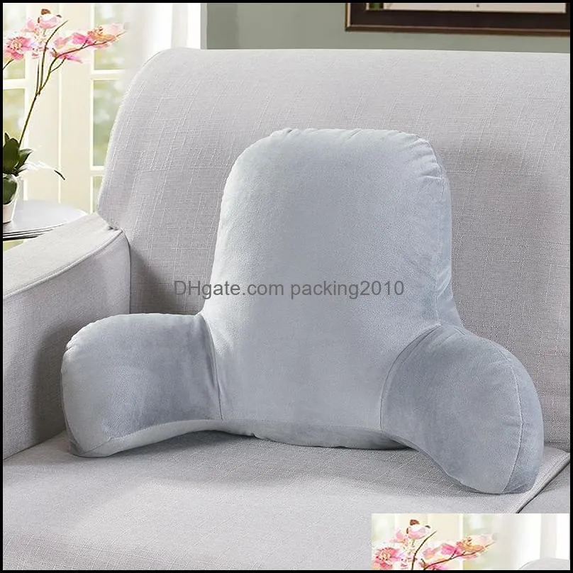 sofa cushion back pillow bed plush big backrest reading rest pillow lumbar support chair cushion with arms home decor 201009 346 r2