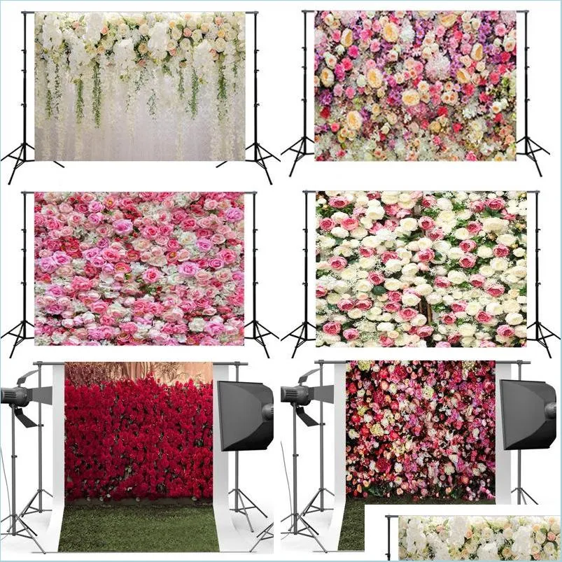 3d artificial flower decoration backdrop cloth wedding take p o rose background clothing simulated flowers backdrops 26hsa l1