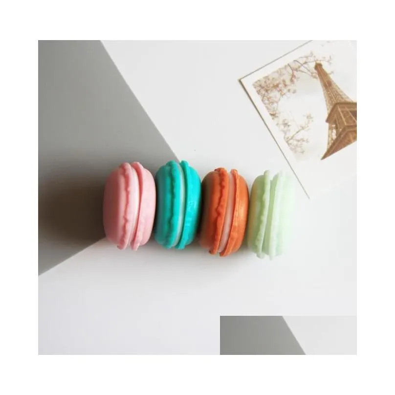 new candy color macaroon jewelry box case package for earrings ring necklace pendant mini cosmetic jewelry packaging wholesale
