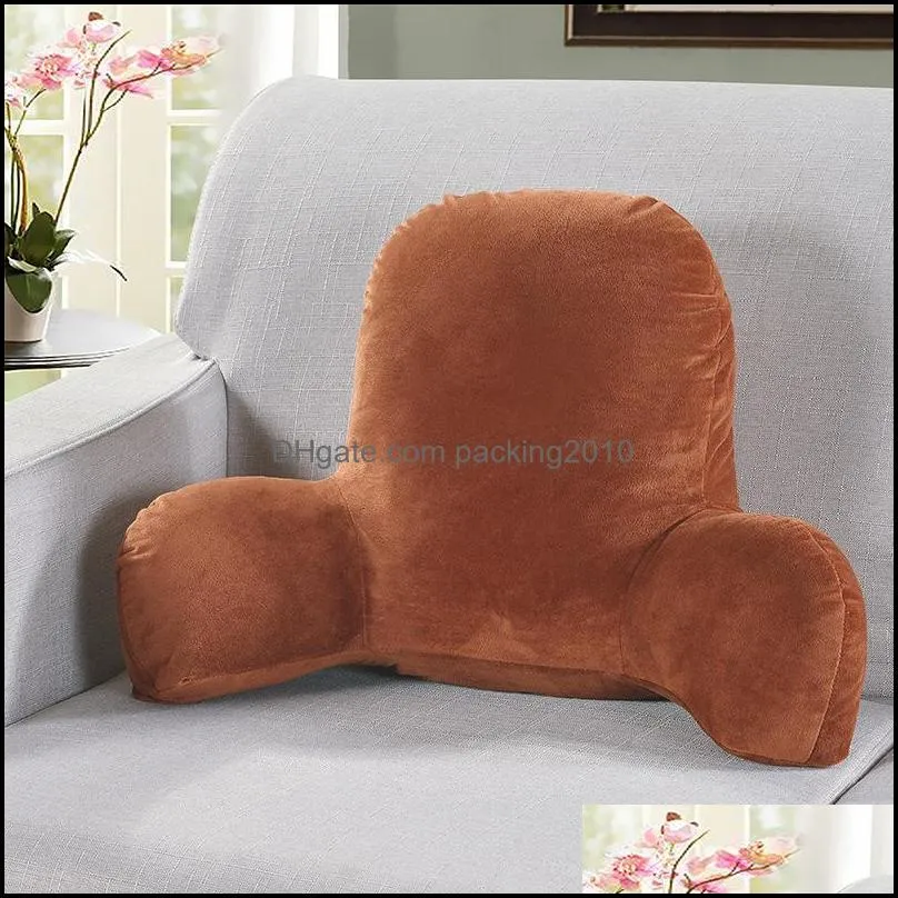 sofa cushion back pillow bed plush big backrest reading rest pillow lumbar support chair cushion with arms home decor 201009 346 r2