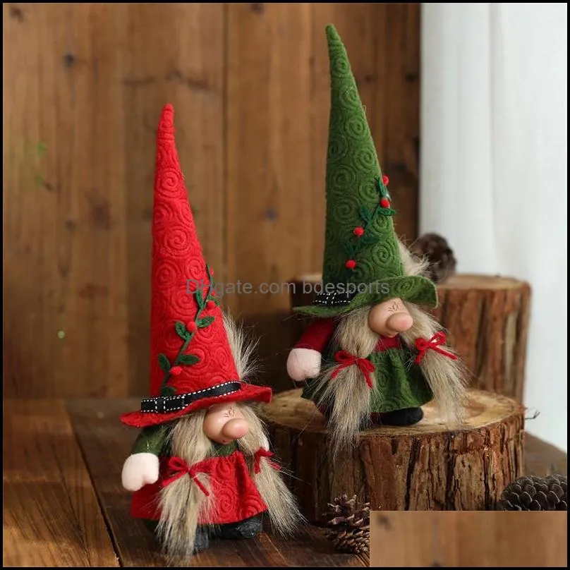 festival decoration big nose cute witch dolls christmas garden gnomes doll flower climbing hats elf plush toys 11 8qy d3