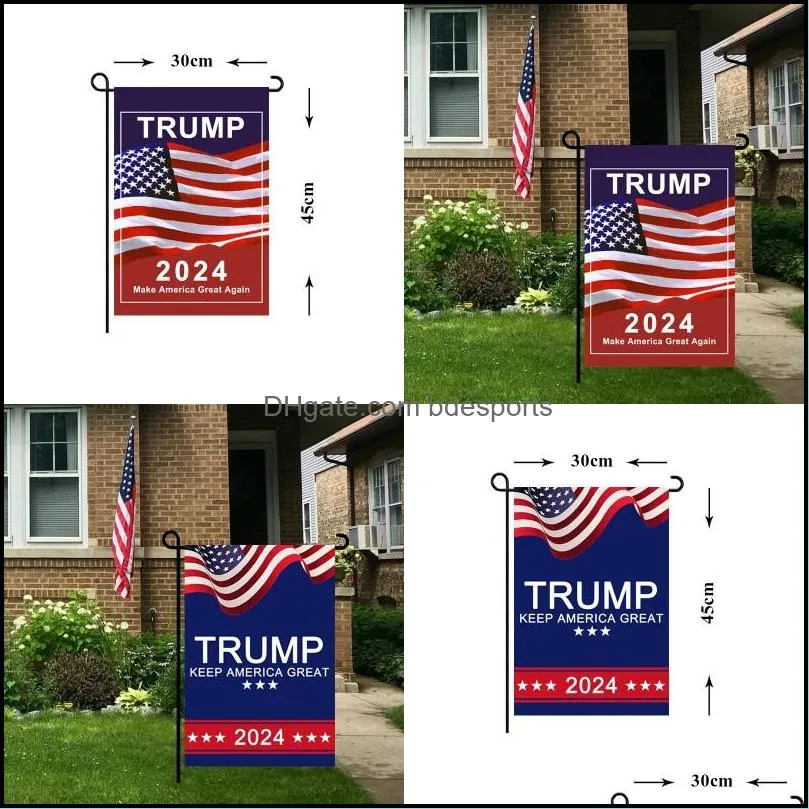 30x45cm trump 2024 flag maga kag republican usa flags anti biden never america president funny garden campaign banner g31701 754 t2