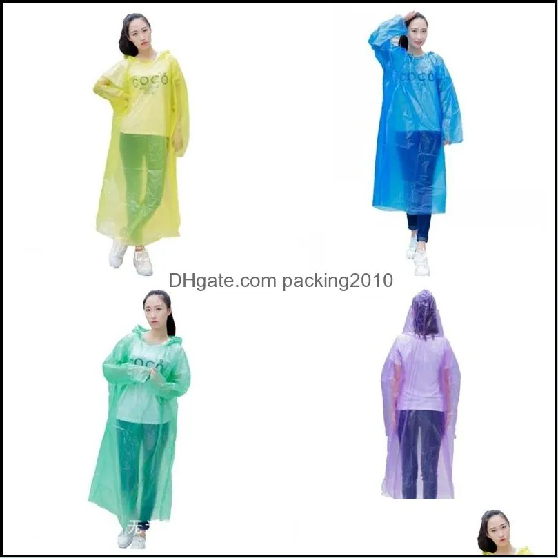 large size adults poncho rain wear clear plastic disposable outdoor activity emergency raincoat ultrathin hooded rainwear in stock 1 9fs