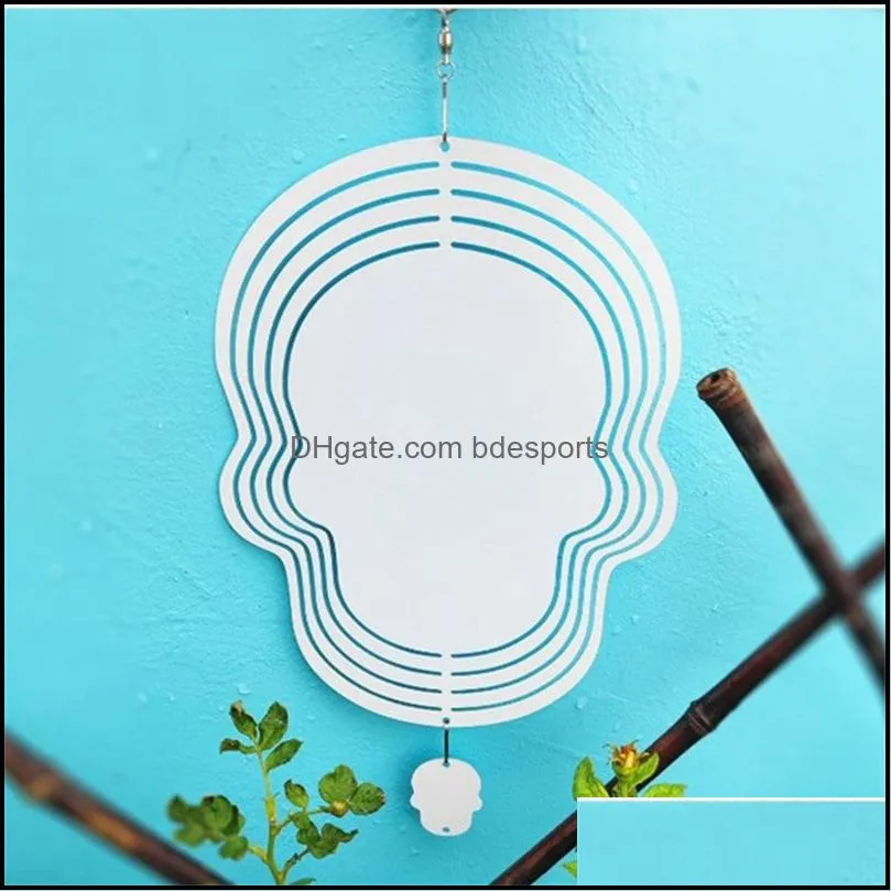 christmas decorations blanks sublimation wind spinner 10 inch sublimat metal painting metal ornament double sides sublimated blank diy xmas party gifts 2023