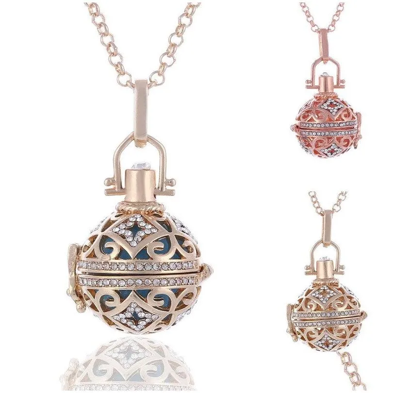 aromatherapy essential oil diffuser necklace locket pendant necklaces jewelry gift