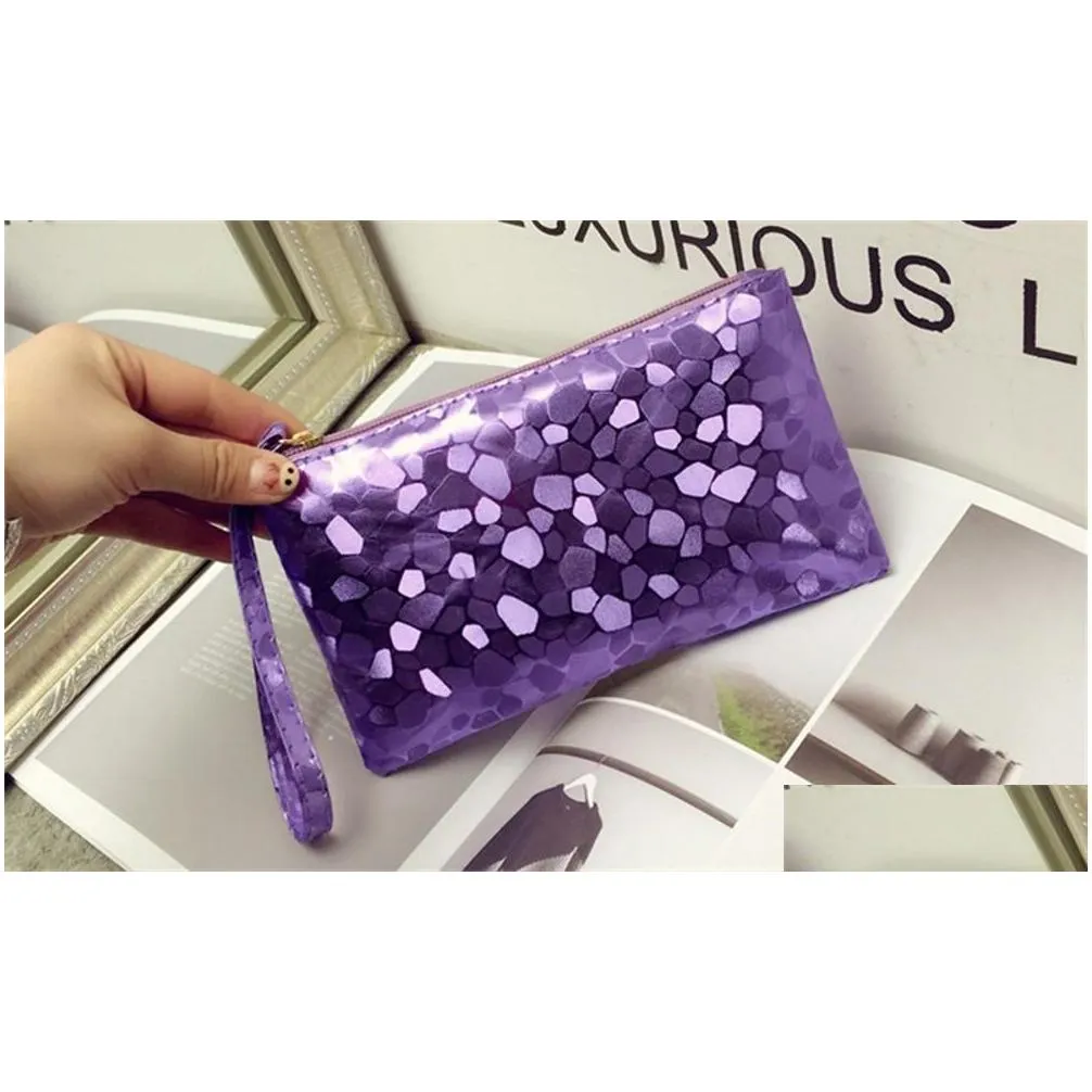 fashion womens handle makeup pouch pu leather portable multicolour handbags storage card cosmetic mini bag high quality 2 4js l2