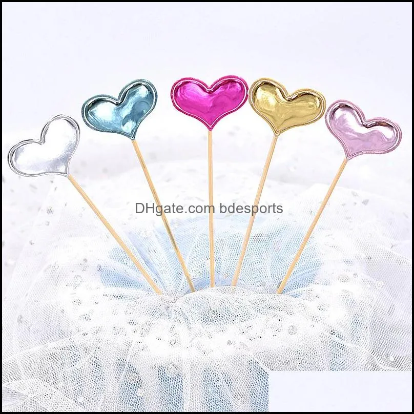 colorful decorate sequins pu reflection cake five pointed star heart fashion decorations party supply birthday