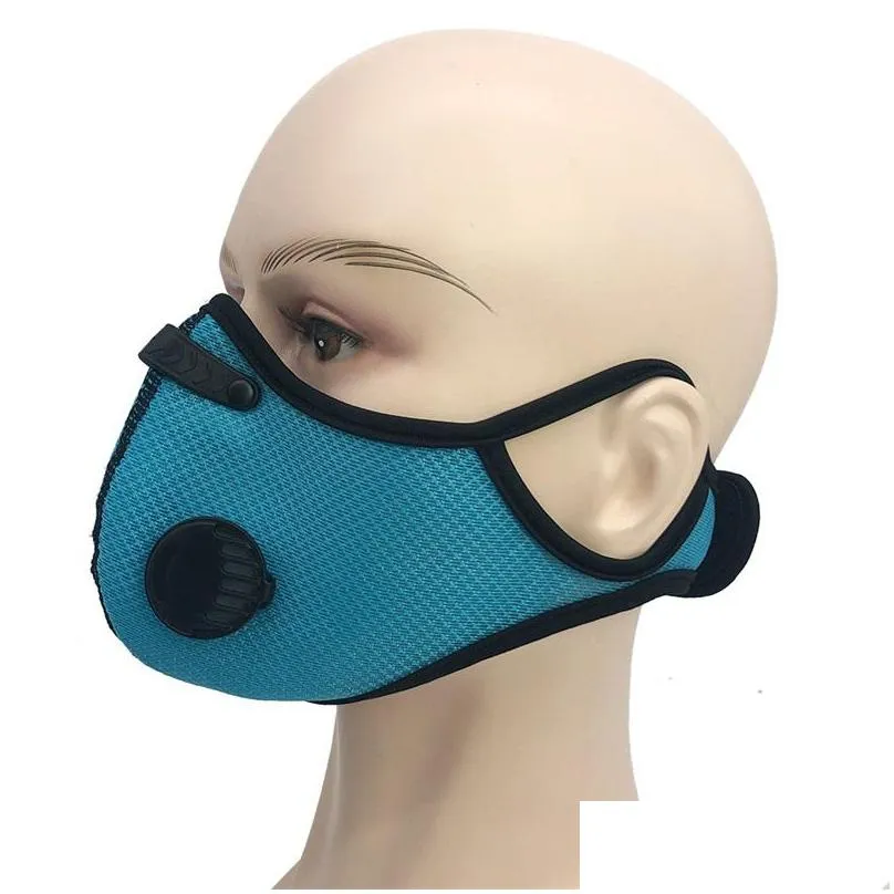 anti haze pm2.5 riding mask ear hanging dust sports mask riding mask active carbon 23 styles with breathing valve 83 j2