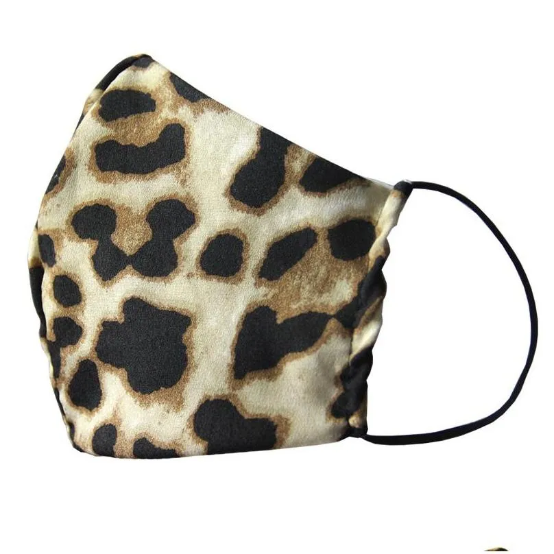 washable cotton face masks leopard speckles flash respirator mask fashion serpentine dust proof mascarilla reusable snake skin 4dj c2