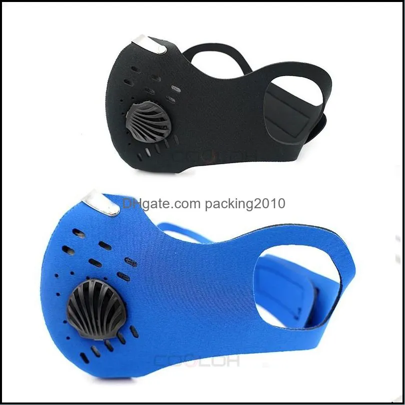 anti particulate pm2.5 activated carbon respirators with filter foldable anti splashing dust protective mascherine face mouth mask 10 3ka