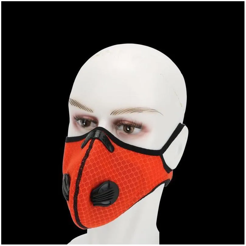 riding protective face mask multi colors 5 layers filter replaceable filters rides masks dust waterproof respirator 6 2wd l2