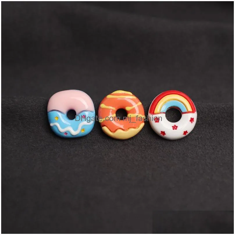 cute cartoon  brooches set 4pcs stereoscopic miniature food toy shaped resin badges for girls pin jewelry gift