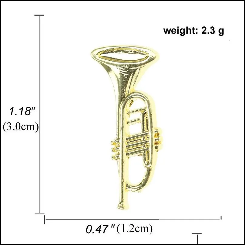 cute musical instruments guitar brooches pin for women fashion dress coat shirt demin metal funny brooch pins badges backpack gift jewelry 2116