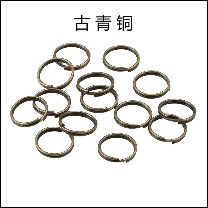 200pcs/lot 6mm 8mm open jump rings connectors double loops split rings for diy jewelry making accessories 282 d3