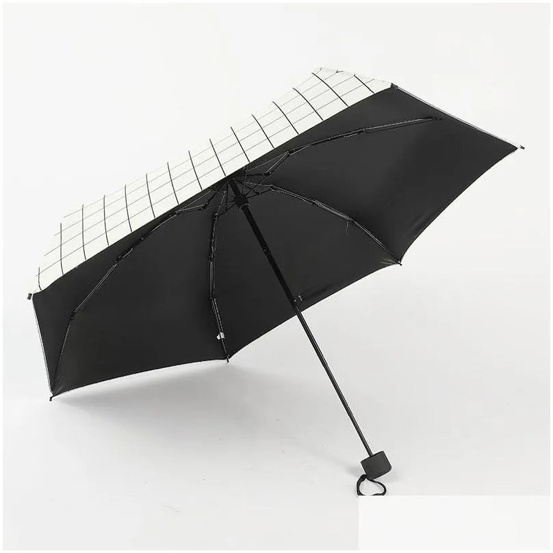 mini umbrella solid color diy lattice pocket portable compact feather fold women umbrellas dual purpose sunny rainy new arrival 19 5mh