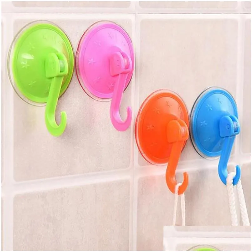 no trace plastic hook practical resuable kitchen bathroom pothook powerful vacuum suction cup hooks factory direct sale 0 27ll bb