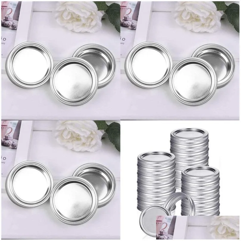 stainless steel drinkware lid mason can cover antirust box travel bottle tinplate round metal ring 86mm and 70mm 64 p2