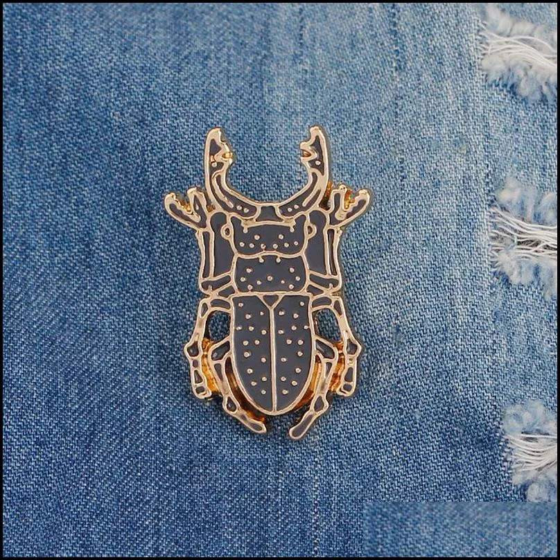 enamel pin brooches longicorn beetle insect badge brooch pins bag accessories 1479 e3