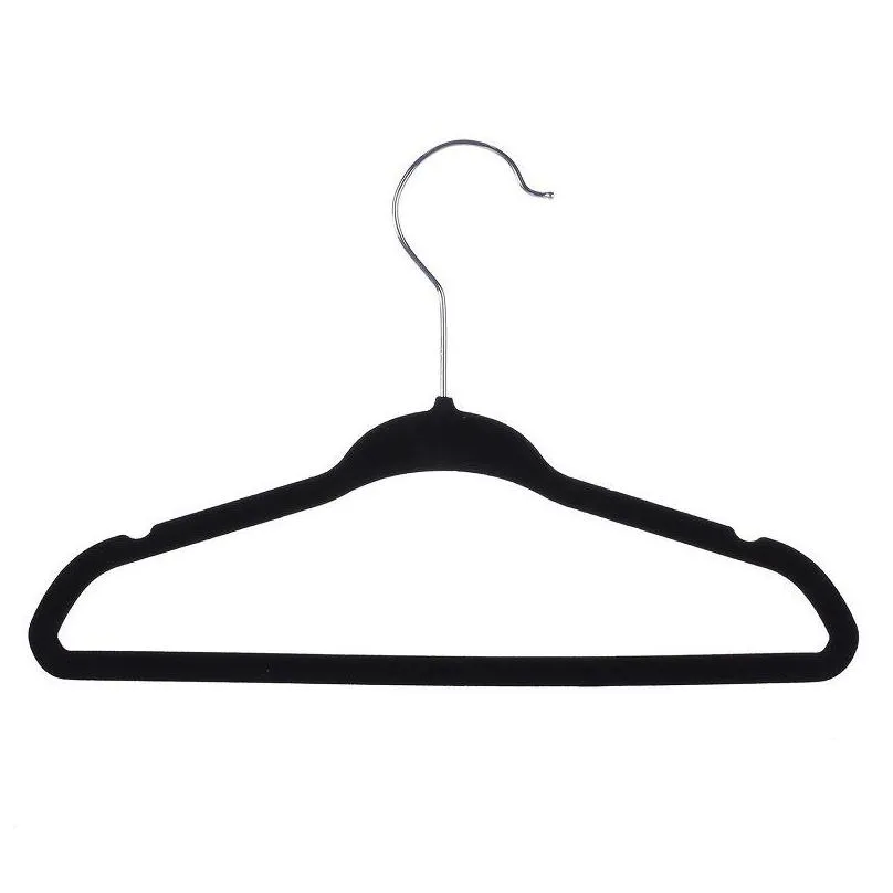 traceless coat hanger flocking eco friendly small non slip convenient clothes rack hooks woman man child stand 0 8hl k2