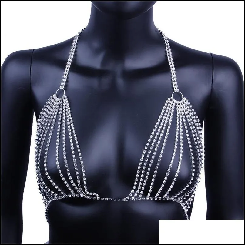 jewelry chain hot choker statement necklace accessories summer brassierenew high quality women hollow bra chain beautiful shape brassiere body9