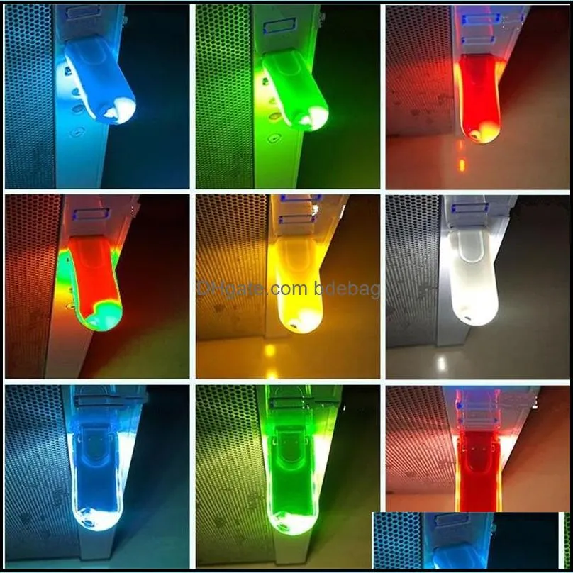 led modern lamp usb disk style night lights low pressure plastic light bedside desk leisure places colorful 0 92ly n2