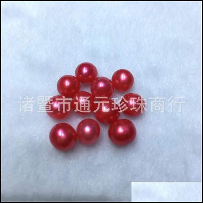 10pcs loose mini pearl 67mm baby round pearls mixed color love wish freshwater pearls 899 q2