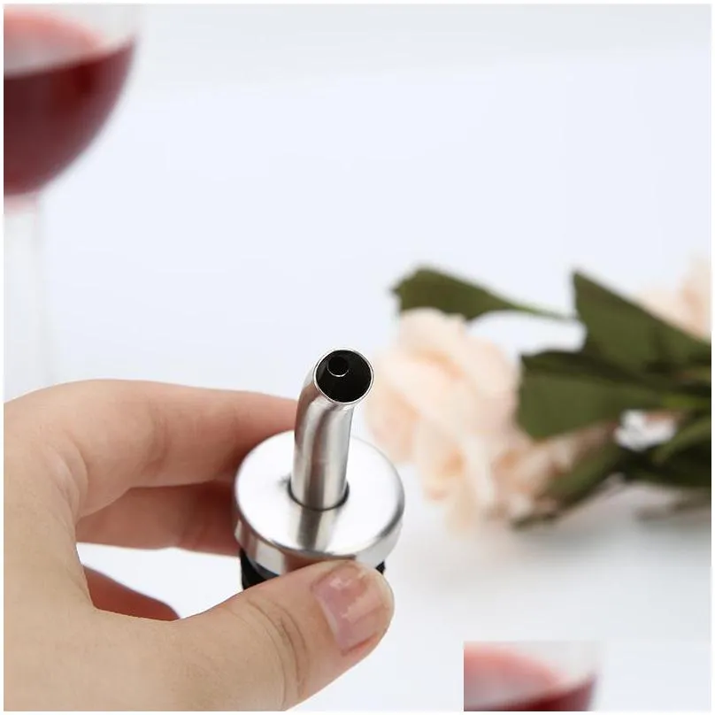 bar tools creative red wine stopper metal stainless steel wines pourers for bars accessory bottle stoppers 2 8yr e1