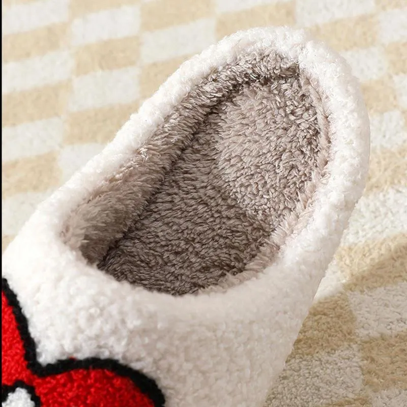 bad cute bunny slippers women 39s slip on fuzzy house slippers non slip couple slippers scuff outdoor indoor warm plush shoes