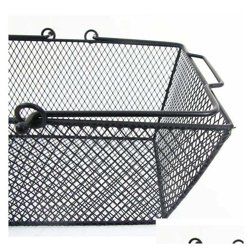 metal iron wire mesh shopping basket sturdy with handle storage baskets resistance to fall skep high quality 30jh b