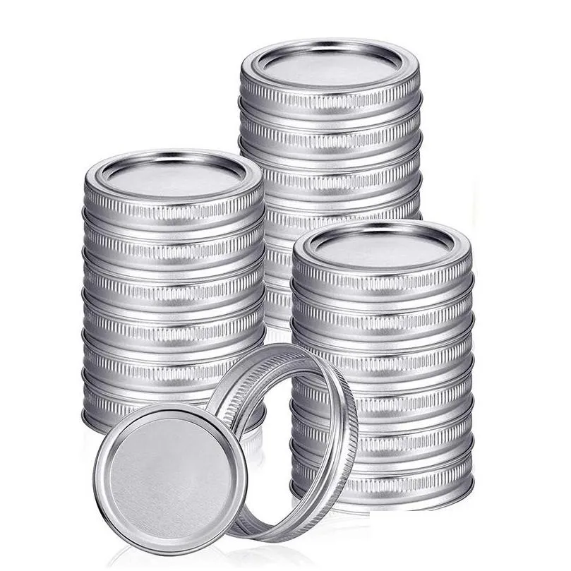 stainless steel drinkware lid mason can cover antirust box travel bottle tinplate round metal ring 86mm and 70mm 64 p2