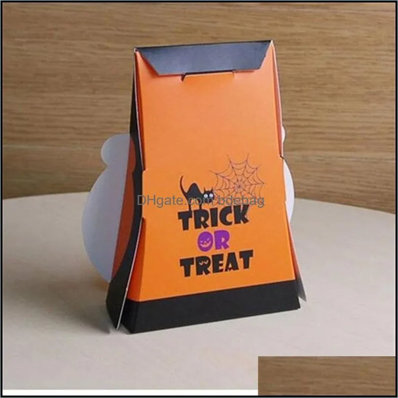 gift boxes wrap pumpkin modelling creative idea halloween packing candy box bag nougat cartoon lovely carton factory direct selling 0 6hb